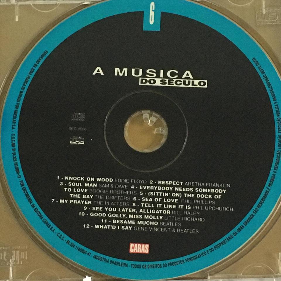 CD A MÚSICA DO SÉCULO Coleção CARAS n6 Lançado em 2000 LOJA DOS BEATLES