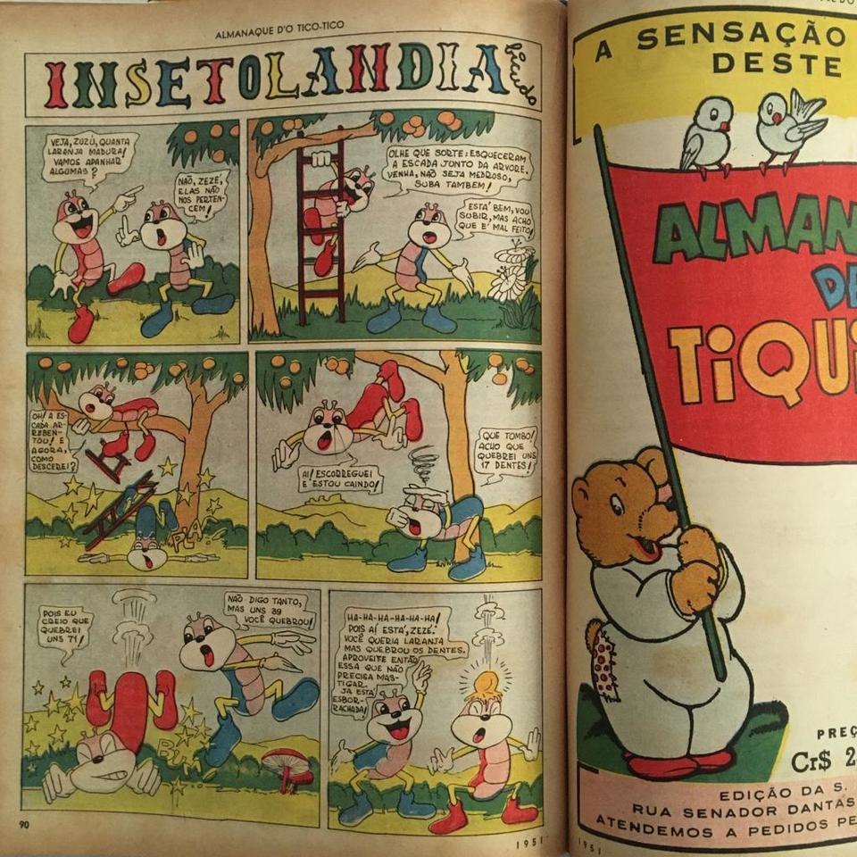 ALMANAQUE DE O TICO TICO 1951 Editora O Malho Antiguidades CASA DO VELHO