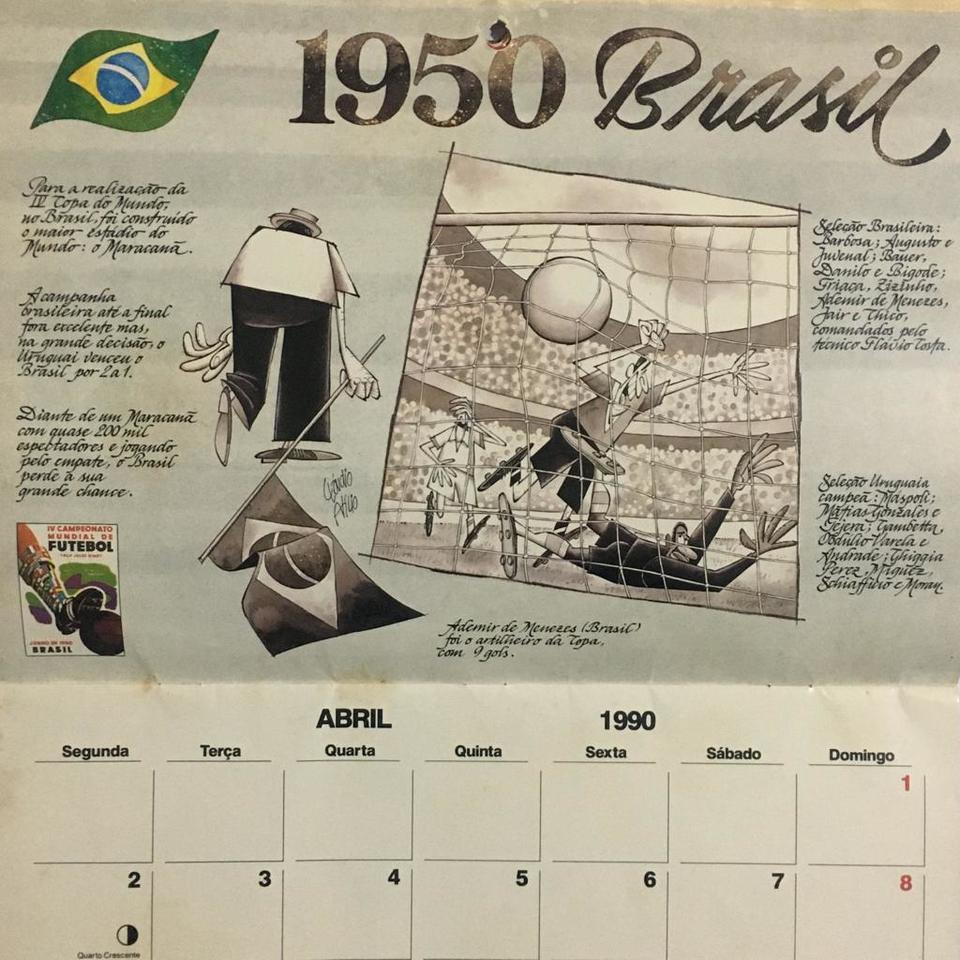 BOSCH Calend rio da A Hist ria das Copas de 1930 a 1986