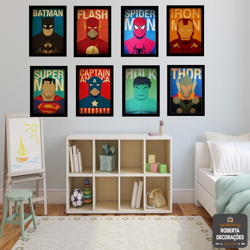 Quadros decorativos Super herói homem aranha