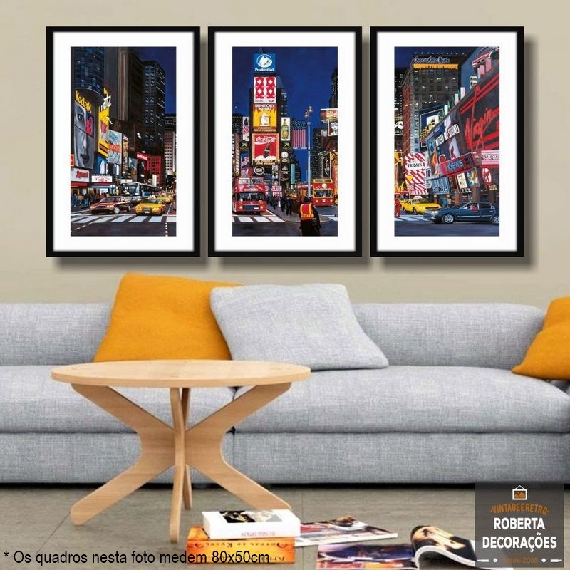 Quadro decorativo Times Square Nova York Cidade