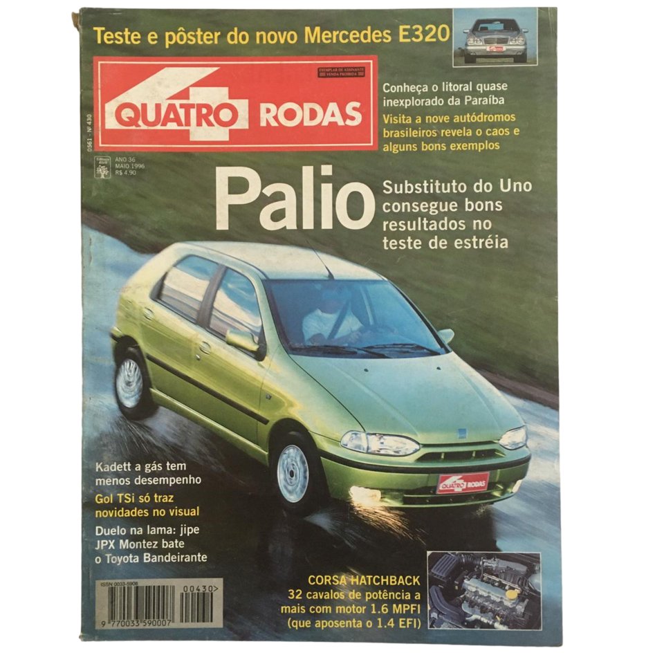 Revista Quatro Rodas N Acompanha Poster Mercedes Benz E