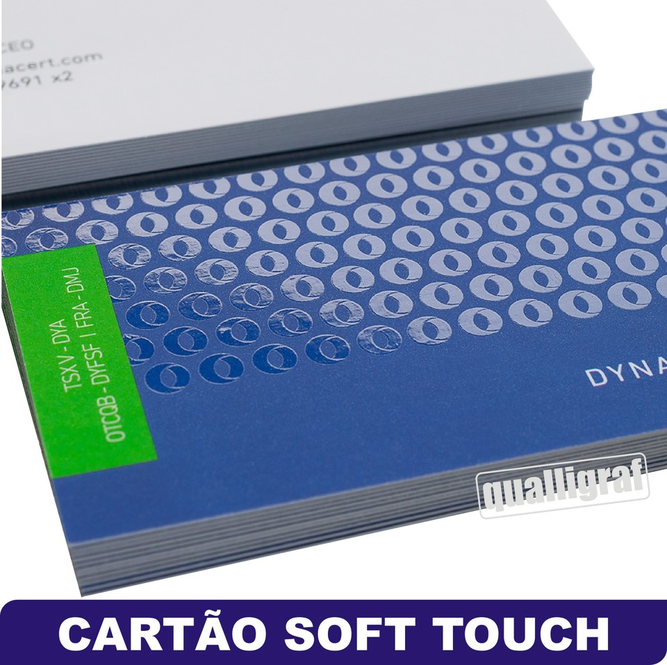 Cartão de Visita - Soft Touch e Verniz Localizado - Gráfica em Curitiba  (41) 3018-5567