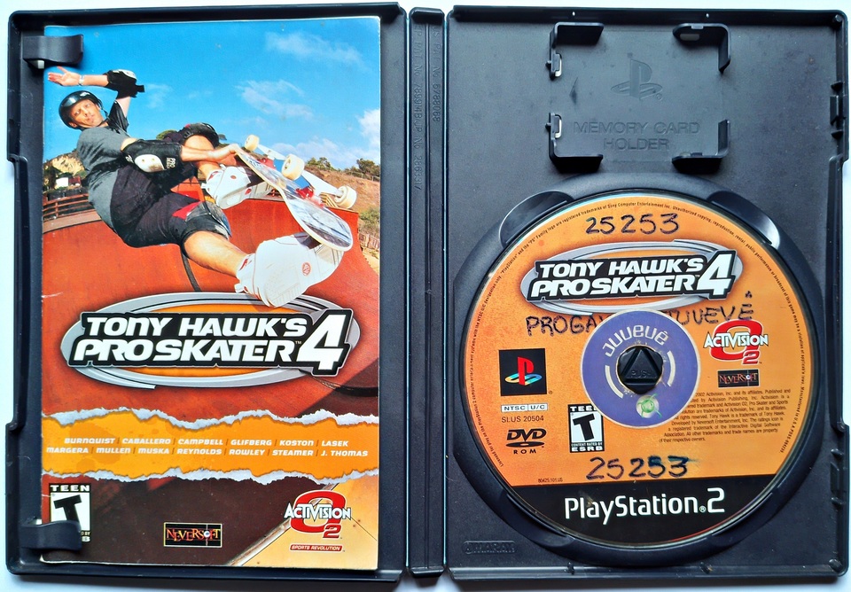 Jogo Ps2 Tony Hawk's Pro Skater 4 20.00