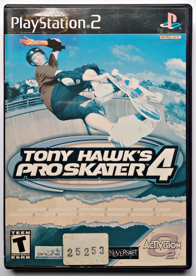 Jogo Ps2 Tony Hawk's Pro Skater 4 20.00