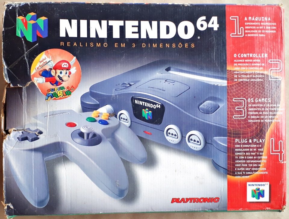 Nintendo 64*** Com 1 controle - SS Games Antigos