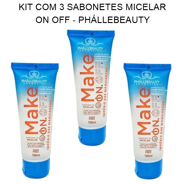 Kit Com Sabonete Micelar Make On Off Ph Llebeauty Atacado De Maquiagem