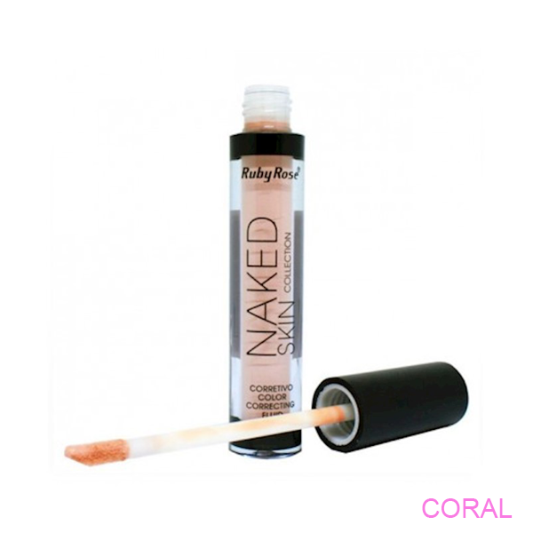 Corretivo L Quido Naked Skin Ruby Rose Coral Cor Atacado De Maquiagem