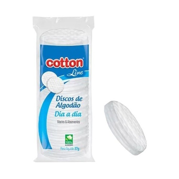 Discos De Algodao Cotton Line 37G - Atacado de Maquiagem