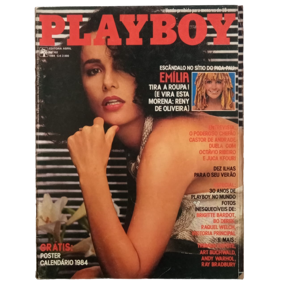 Revista PLAYBOY Helô Pinheiro n° 142 Acompanha Poster, Maio de 1987