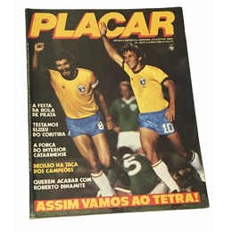 revista futebol placar número 835 - 26 de maio de 1986 com pôster do Santos