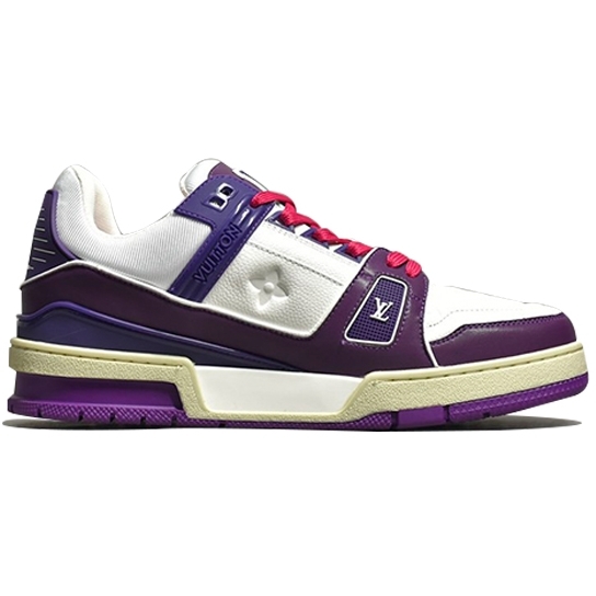 Tênis Feminino LV Trainer Branco Roxo - Pisants Store