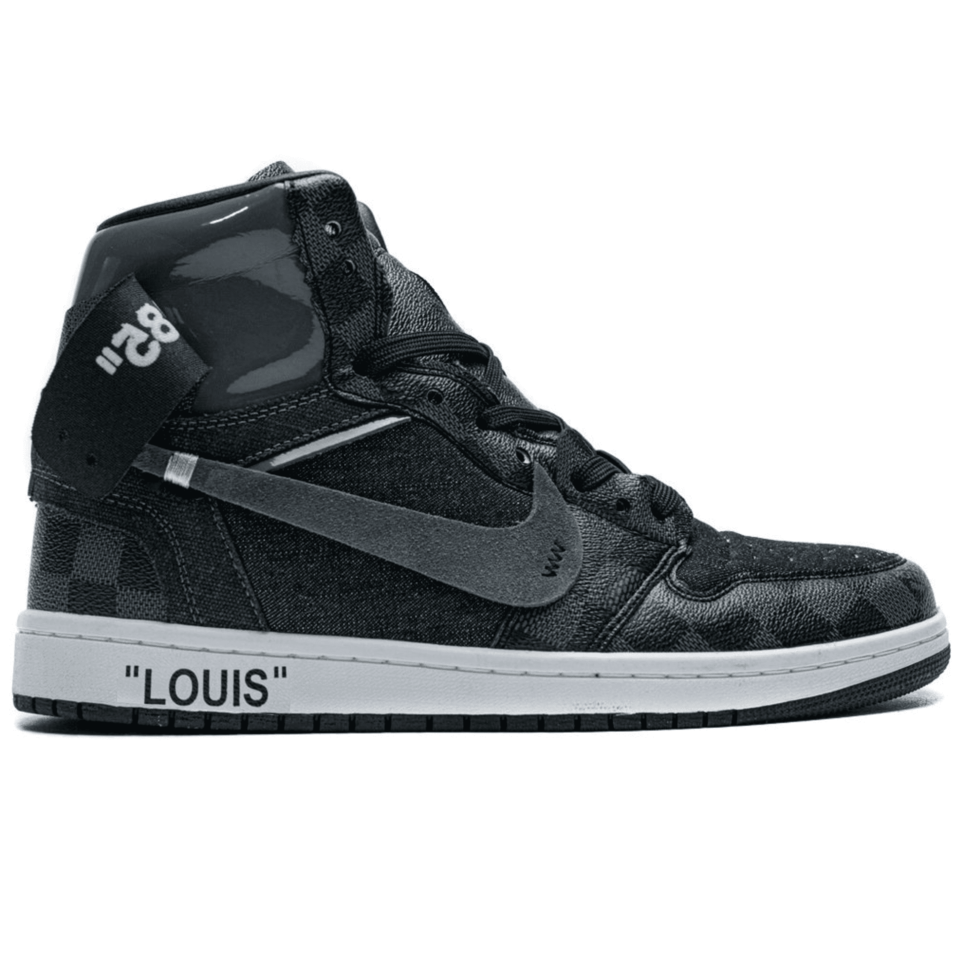 Louis vuitton off white air best sale jordan 1