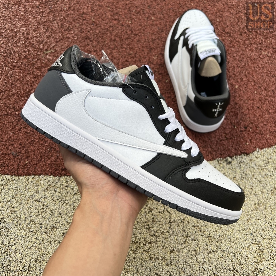 TravisScott Black White Custom Air Jordan Low