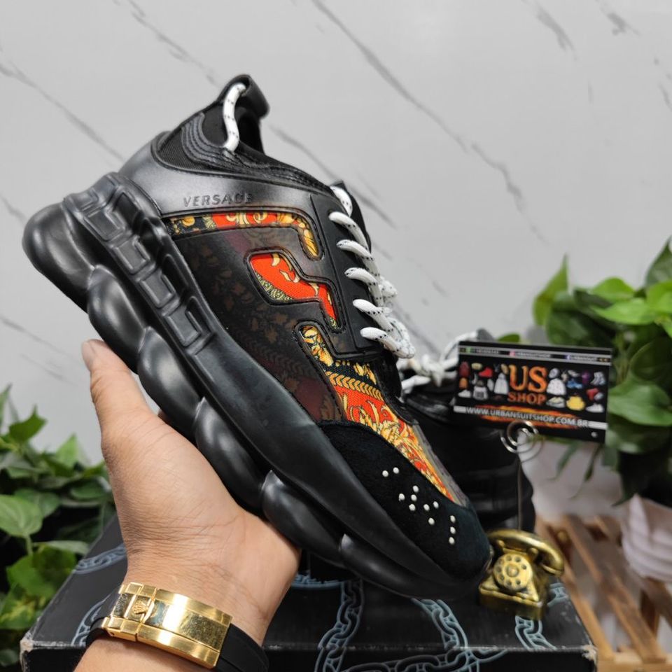 Versace chain discount reaction twill