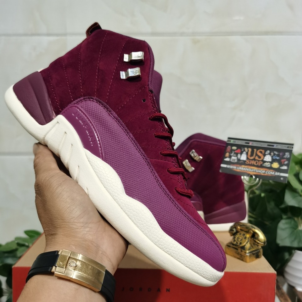 Nike air jordan 12 sales bordeaux