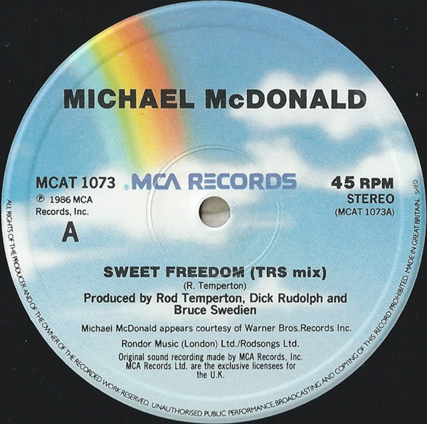 Michael Mcdonald ‎ Sweet Freedom 12 Curto Vinil Loja De Discos De